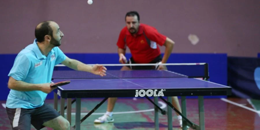 Mohamed Krichel en action au ping-pong